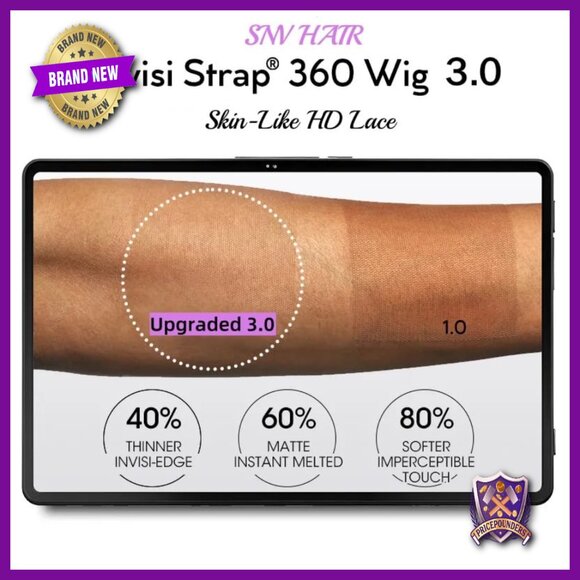 20in Human Hair Glueless Full Lace Wig Water Wave Pre Plucked 220 Density main image 4